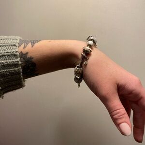 Pandora-knockoff charm bracelet